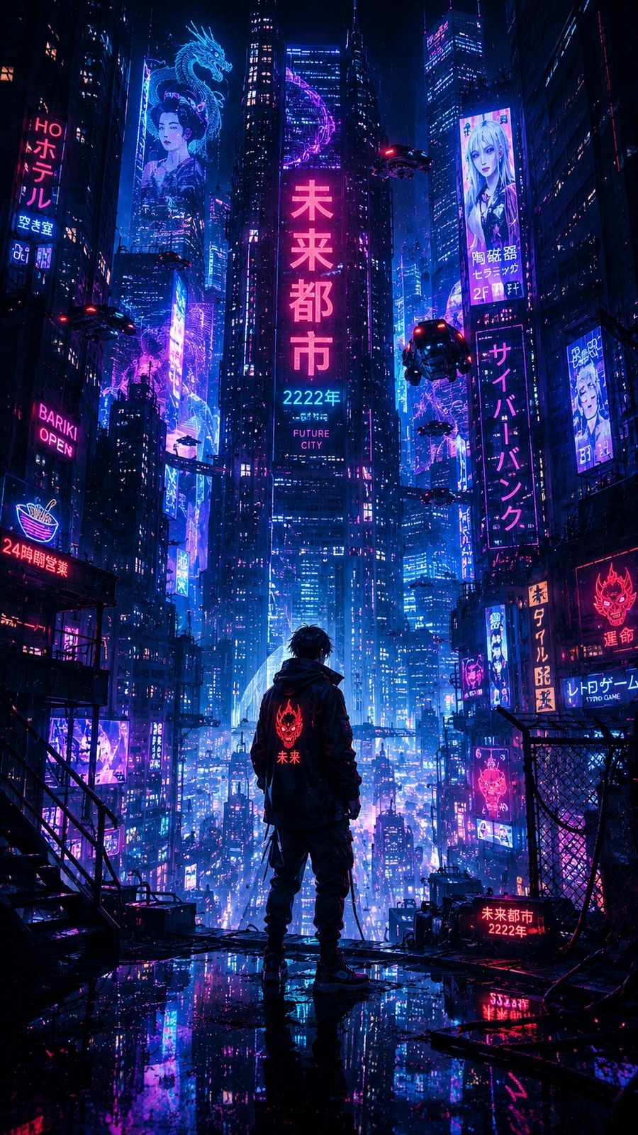 Logo Hình Nền Cyberpunk