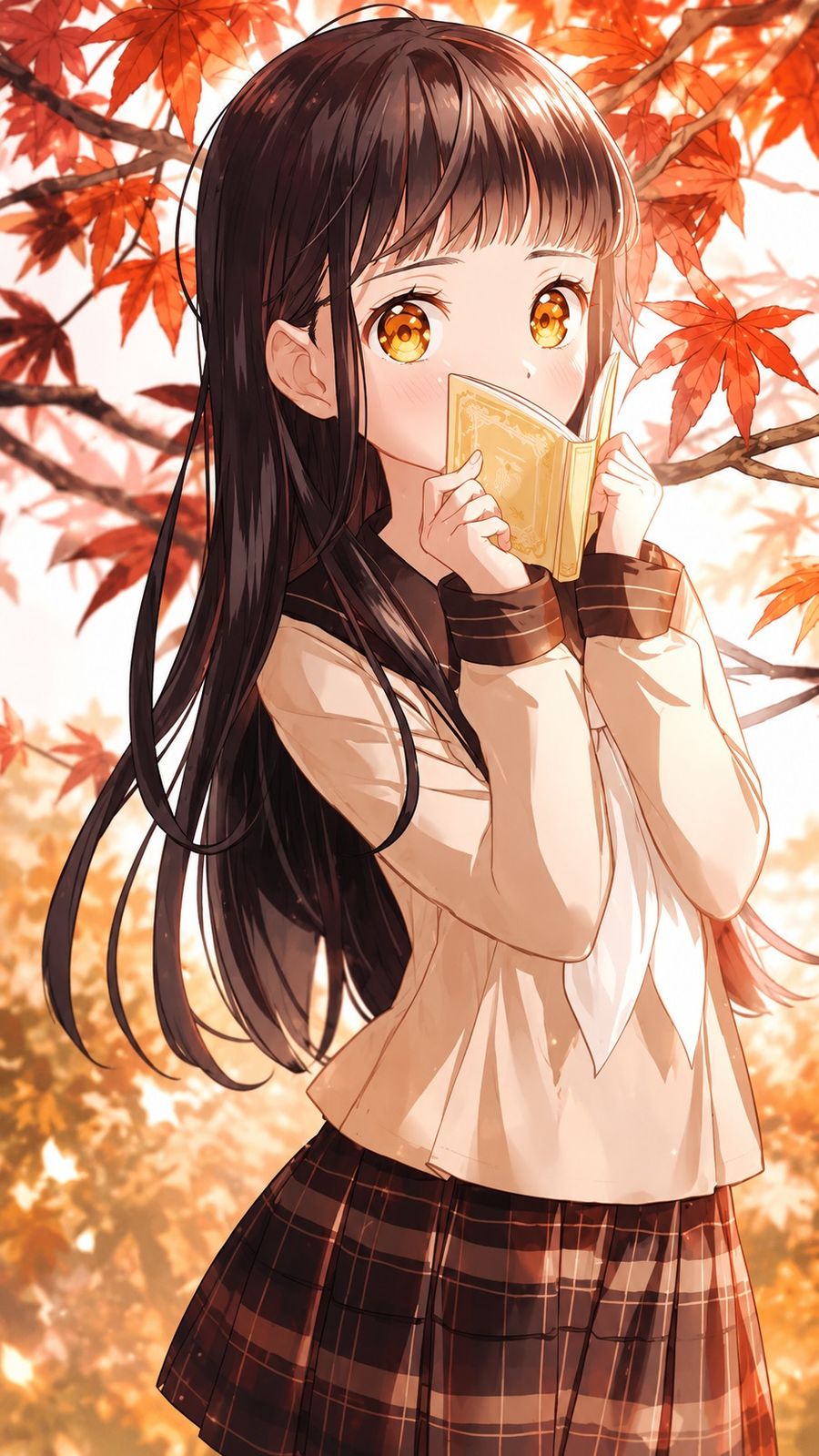 Anime Nữ Dưới Bóng Cây Mùa Thu