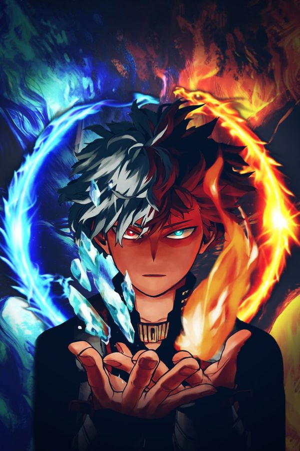 Ảnh Nền Anime Lửa Và Băng