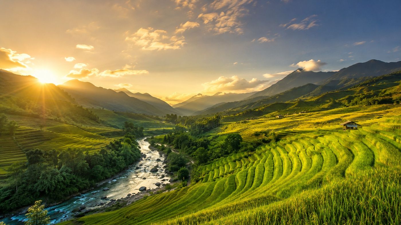 Phong cảnh ruộng bậc thang tuyệt đẹp